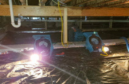 Extraction of Water & Structural Drying